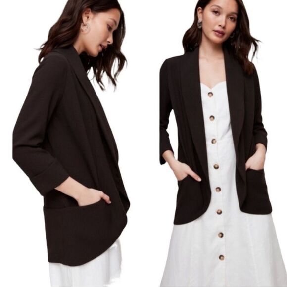 Wilfred Jackets & Blazers - Wilfred Aritzia Women Blazer Open Face North Sz 2 Minimalist Black
